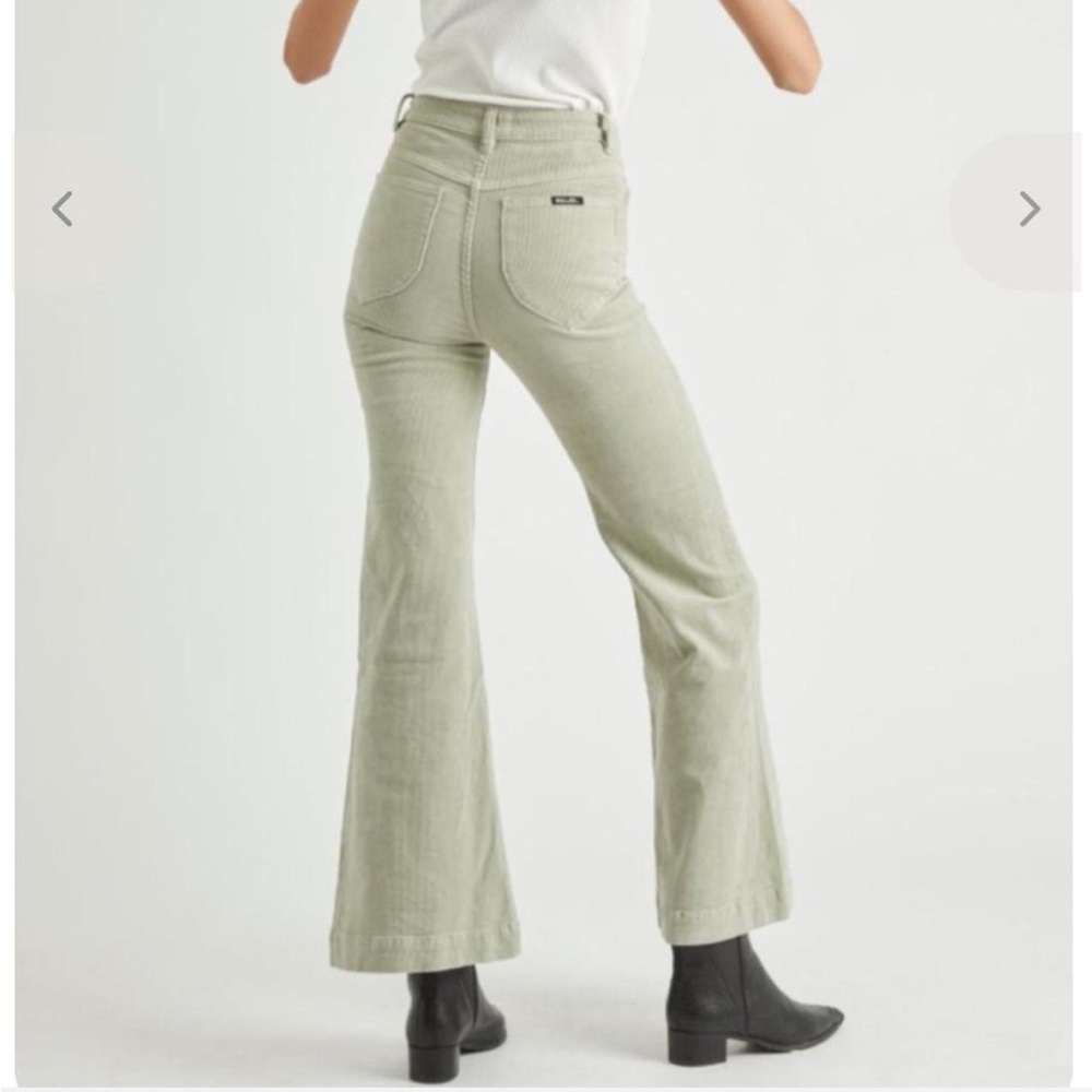 ROLLA'S East Coast Sage Green Corduroy Flare Pants